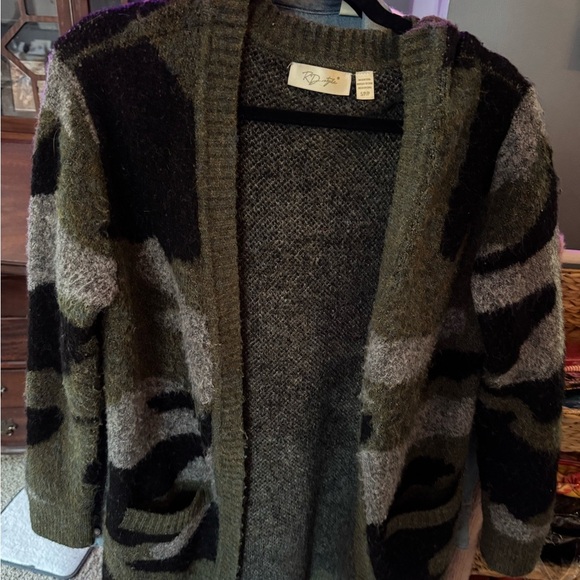 Long camo cardigan sz S RD style - Picture 2 of 3